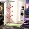Estante azul con forma de muñeca, soporte para mando de videojuegos, soporte de exhibición retro para mando de PS5, soporte de escritorio para mando para sala de juegos