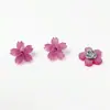 Botões de Flor Pequena Fresca Imitando Concha Botões de Flor de Cinco Pétalas de Acetato Decoração para Camisa Cardigã Suéter Vestido