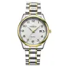 Reloj Serie 8343 con Calendario Único y Correa de Acero para Hombres, Reloj de Cuarzo Moderno para Estudiantes Varones, Reloj de Cuarzo para Mujeres, Fábrica
