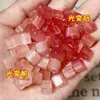 Pulsera de Cubos de Azúcar de Resina que Cambian de Color con Luz UV, Cuentas Sueltas Cuadradas de 8*8 mm con Agujero Recto, Accesorios para Joyería Hechos a Mano para DIY, Cuentas