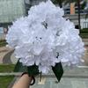 Comercio Exterior Flor Blanca Venta al Por Mayor Ramo de Hortensia Blanca Rosa Peonía Decoración de Boda Fabricante de Flores Artificiales Venta al Por Mayor