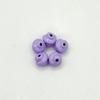 Divertido Cuentas Baba Cuentas Crema Aleación Pintura Horneada Agujero Recto Material Cuentas Pulsera Bolsa Colgante Accesorios de Joyería DIY