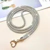 Mais Vendido Melhor Vendedor Corrente para Celular Crossbody Longa com Fecho de Coração e Strass Completo Cordão Crossbody Longo com Strass Corrente para Bolsa Longa Comércio Exterior