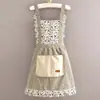 Nuevo delantal de cocina para el hogar estilo verano con función para secar las manos, estilo princesa, resistente a las manchas y duradero, ropa de trabajo fresca y sencilla