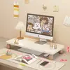 Bandeja para Teclado de Escritorio Base Elevadora de Monitor Soporte para Escritorio de Oficina Estante de Almacenamiento Elevador para Computadora de Escritorio