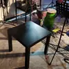 Mesa Cuadrada Pequeña Mini Mesa Pequeña de Madera Mesa Pequeña Sencilla Mesa de Café Sencilla para el Hogar Moderna Mesa Auxiliar Lacada