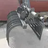 Máquina de Limpieza de Aguas Residuales Tipo Pinza Móvil, Máquina Móvil Hidráulica de Acero Inoxidable para Dragado y Eliminación de Lodos, Máquina de Limpieza de Aguas Residuales con Rejilla Automática Giratoria de Dientes Finos