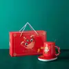 Traje de regalo al por mayor Calentamiento de taza de 55 grados Temperatura constante automática Taza de cerámica Taza de café leche Aislamiento