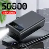 Carregador portátil de fábrica 50000 mA de grande capacidade carregamento rápido logotipo personalizado energia móvel atacado mAh