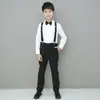 2025 Nova Roupa Infantil Camisas para Meninos Manga Longa Infantil Camisas Brancas Infantis Roupas de Performance Tendência Estilo Coreano Primavera e Outono Uniformes Escolares