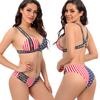 9008# oferta nuevo bikini sexy transfronterizo europeo y americano para mujer, traje de baño, bikini de dos piezas con relleno