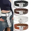 Cinto Retrô Americano de Nicho Transfronteiriço Moda Feminina Cinto Decorativo com Rebites Acessórios Fivela de Liga Cinto de Garota Popular