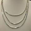 Colar Multicamadas de Vidro Arco-Íris Strass Cruzado Marca Elétrica Colorido Boêmio Colorido Joias Europeias e Americanas Atacado