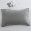 Fundas de almohada de algodón 100% cepillado 48x74 cm, juego de dos, fundas para cojines de algodón puro para adultos, tamaño grande 50x80 cm, pieza única