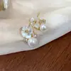 Brincos de Flor Borboleta com Zircônia Banhados a Ouro 14K Real, Simples e Elegantes, Brincos Versáteis, Brincos de Luxo Leve e de Alta Qualidade para Mulheres