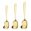 Cuchara Gruesa de Acero Inoxidable 304 de Fondo Plano Cuchara Grande para el Hogar Restaurante Hotel Cuchara Masculina de Mango Largo Pala Masculina Cuchara Infantil para Arroz Seco