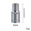 Manga Hexagonal Pequeña de Vuelo de Manga Corta de 1/4" Acero Cromo Vanadio Cabezal de Manga 4-14mm Herramientas de Reparación de Automóviles Venta al por Mayor