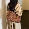 Moda Otoño/Invierno 2026 Nuevo Elegante Temperamento Estampado de Leopardo Gran Capacidad Simple Versátil Bolso Tote de Hombro Único o de Mano Madre-Hijo