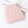 Gorro de Punto de Piel de Conejo Personalizado para Otoño e Invierno, Gorro Casual Unisex que Protege las Orejas, Gorro de Lana Grueso a la Moda