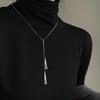 Collar de Acero de Titanio para Mujer 2024 Nuevo Explosivo Cadena de Lana Ins Atmosférico de Gama Alta Accesorios Largos Lujo Ligero Nicho