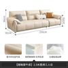 Sofá de Cuero Genuino Sala de Estar 2025 Modelo Nuevo Hogar Sofá Recto de Tres Plazas Lujo Ligero Sofá de Piel de Vaca de Capa Superior Moderno Simple