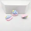 Acessórios de resina diy animal de desenho animado nuvem Urso coelho aplique de grampo de cabelo capa de celular fivela de sapato material de adesivo de geladeira