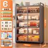 Prateleira de Cozinha Aço Carbono de Chão Multicamadas Armário de Armazenamento Doméstico Multiuso Organizador Prateleira Armazenamento À Prova de Pó Aparador