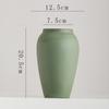 Shumen Jarrón Decorativo de Cerámica Vintage para Flores Secas Hidropónico Sala de Estar Arreglo Floral Pasillo Mueble de TV Lujo Ligero Decoración de Alta Gama