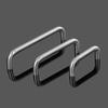 Tirador pequeño de acero inoxidable macizo Weitten, tirador moderno para puerta de armario, tirador para cajón, tirador de hierro para armario, tirador en forma de U