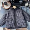 Casaco de Algodão Espesso para Meninos 2025 Outono e Inverno Novo Estilo Jaqueta Estilo Infantil Estilo Coreano Jaqueta de Algodão Quente com Capuz para Bebê Menino