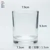 Copo de Vela Transparente Espessado Suporte de Vela DIY com Fundo Curvo Garrafa de Vidro Pote de Vela Copo de Vidro para Aromaterapia Tampa de Bambu