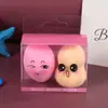 Huevo de Maquillaje Suave Elástico Caja de Doble Uso Seco y Húmedo Esponja de Cojín de Aire Maquillaje Tocador Huevo de Maquillaje Algodón de Maquillaje Herramienta de Maquillaje