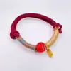 Doze Signos do Zodíaco Pulseiras de Cinábrio Genuíno de Alta Qualidade Tecidas à Mão, Cinábrio de Alto Teor Atacado