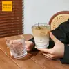 Vaso de Vidrio Templado Gaonuo, Vaso para Cerveza de Bar, Vaso de Agua Apilable, Taza de Café Resistente al Calor, Vaso de Boca Ancha Anticaídas, Vaso para Jugo
