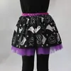 Falda de tutú temática de Halloween europea y americana para niñas pequeñas, con elementos de fantasmas y calabazas y colores contrastantes 22