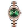 Série em Formato de Diário Novo Relógio de Diamante Estrelado Luxuoso e Atmosférico Calendário Único À Prova d'Água Dourado Relógio Feminino