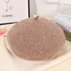 Boina Feminina Chapéu de Pintor Estilo Britânico Coreano Retrô Chapéu Casual Outono Inverno Lã Botão Estilo Japonês Chapéu Versátil