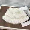 Sombrero de Cubo de Pelo Esponjoso que Hace que tu Cara se Vea Más Pequeña, Gorro de Punto de Pelo de Conejo para Mujer, Sombrero Cálido de Otoño e Invierno, A Prueba de Frío