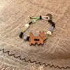 Venta Directa de Fábrica~Pulsera de Cerámica Linda de Dibujos Animados Peculiares de Jingdezhen para Mujeres Diseño de Nicho Dopamina Mejor Amiga Estudiante