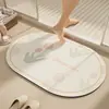 Alfombrilla de Baño Fresca y Sencilla, Alfombrilla Absorbente de Agua y Antideslizante para Baño, Se Puede Cortar a Medida, Alfombrilla de Tierra de Diatomeas Resistente a Manchas y al Desgaste