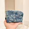 Monedero pequeño Ins con estampado de lápiz labial, bolsa cosmética, bolsa menstrual para niñas, mini almacenamiento, tela, cremallera, bolsa cosmética