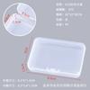 Caja Vacía de Plástico Rectangular Transparente con Hebilla de Cierre, Caja de Muestra, Caja de Embalaje para Componentes, Caja de Almacenamiento para Herramientas y Máscaras