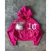 Cardigan Marca da Moda Jaqueta com Zíper Y2K Retro Americano High Street Solta Casual Moletom com Letra Unissex Casual Versátil