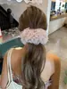 Novo Prendedor de Banana de Flor de Renda Estilo Coreano para Mulheres, Ferramenta de Penteado de Alta Qualidade para a Parte de Trás da Cabeça, Acessório de Cabelo Romântico de Flores Pequenas para Coque