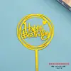 Te deseamos longevidad, salud y longevidad, Insignias de Acrílico Engrosado para Pasteles, Insignias para Postres de Repostería
