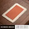 Alfombrilla de té de doble capa para salas de té, estilo chino nuevo, inspirada en Zen, para preparación en seco, camino de mesa, absorbente y resistente al calor, alfombrilla para mesa de té, soporte para tetera, posavasos para té