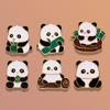 Insignia de Panda Lindo Guofeng Bambú Pequeño Panda Estilo Dulce Accesorios para Ropa Broche Decoración de Bolsa de Panda