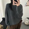 Suéter Básico de Cuello Redondo con Lentejuelas para Mujer 2026 Otoño/Invierno Nuevo Estilo Holgado Perezoso Suave de Punto de Manga Larga