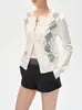 Suéter Cárdigan de Punto con Forma de Diamante de Piel de Oveja Gleiser Suave Cálido Amigable con la Piel para Mujer
