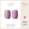ZHIYAYA Pegamento para Esmalte de Uñas Pegamento Barbie pegamento de fototerapia Pegamento para Esmalte de Uñas de larga duración 92 colores traje salón de uñas